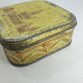Металлическая коробочка из-под зубного порошка, СССР. Картинка 3